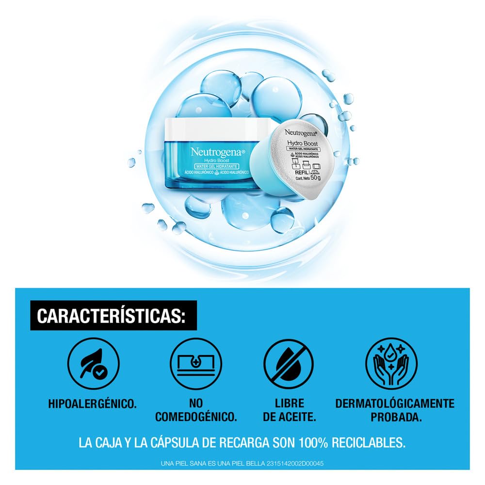 Refill Crema Hidratante Facial Neutrogena Hydro Boost Ácido Hilaurónico 50 g