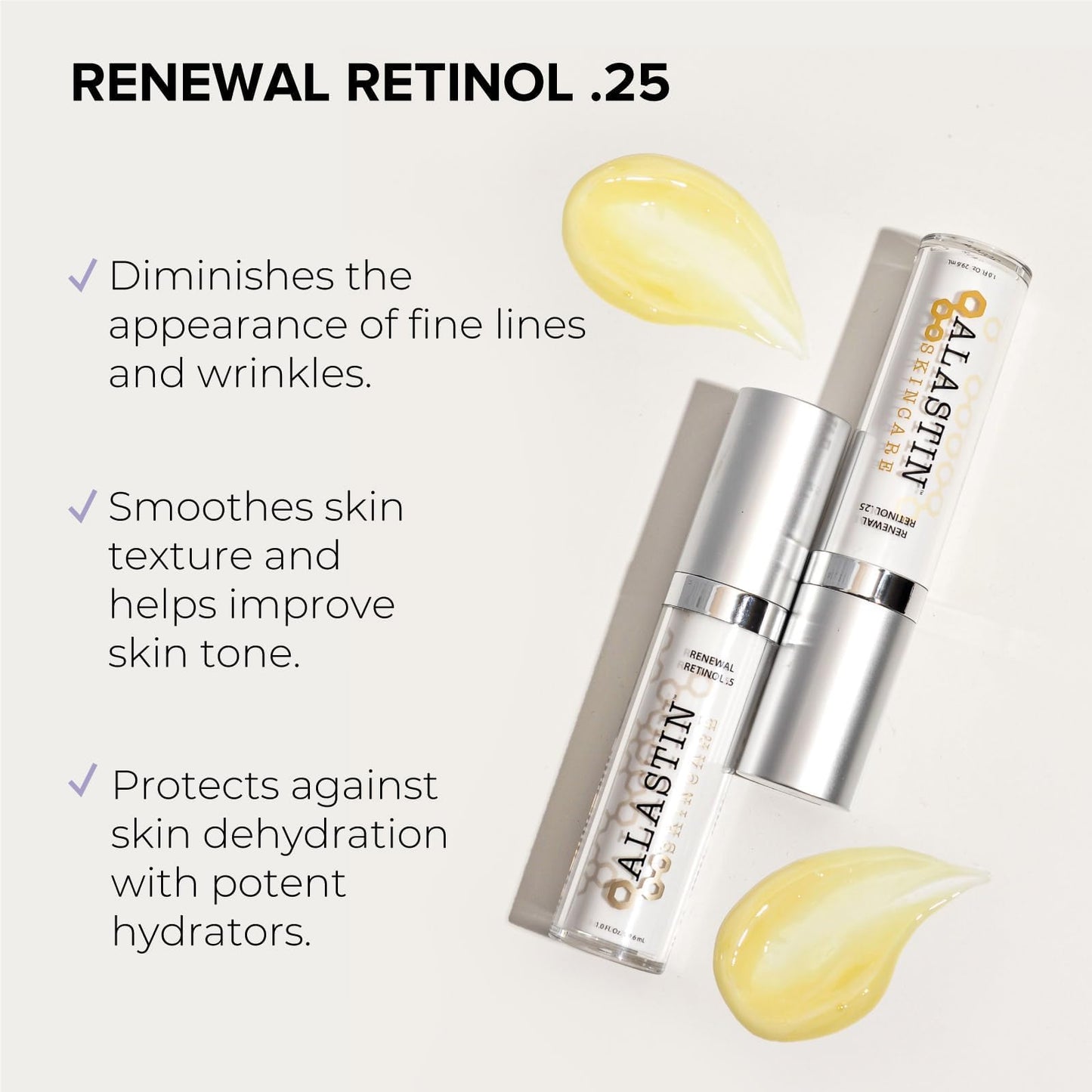 Suero Facial Alastin Renewal Retinol .25 Alta Eficacia para Rejuvenecer la Piel