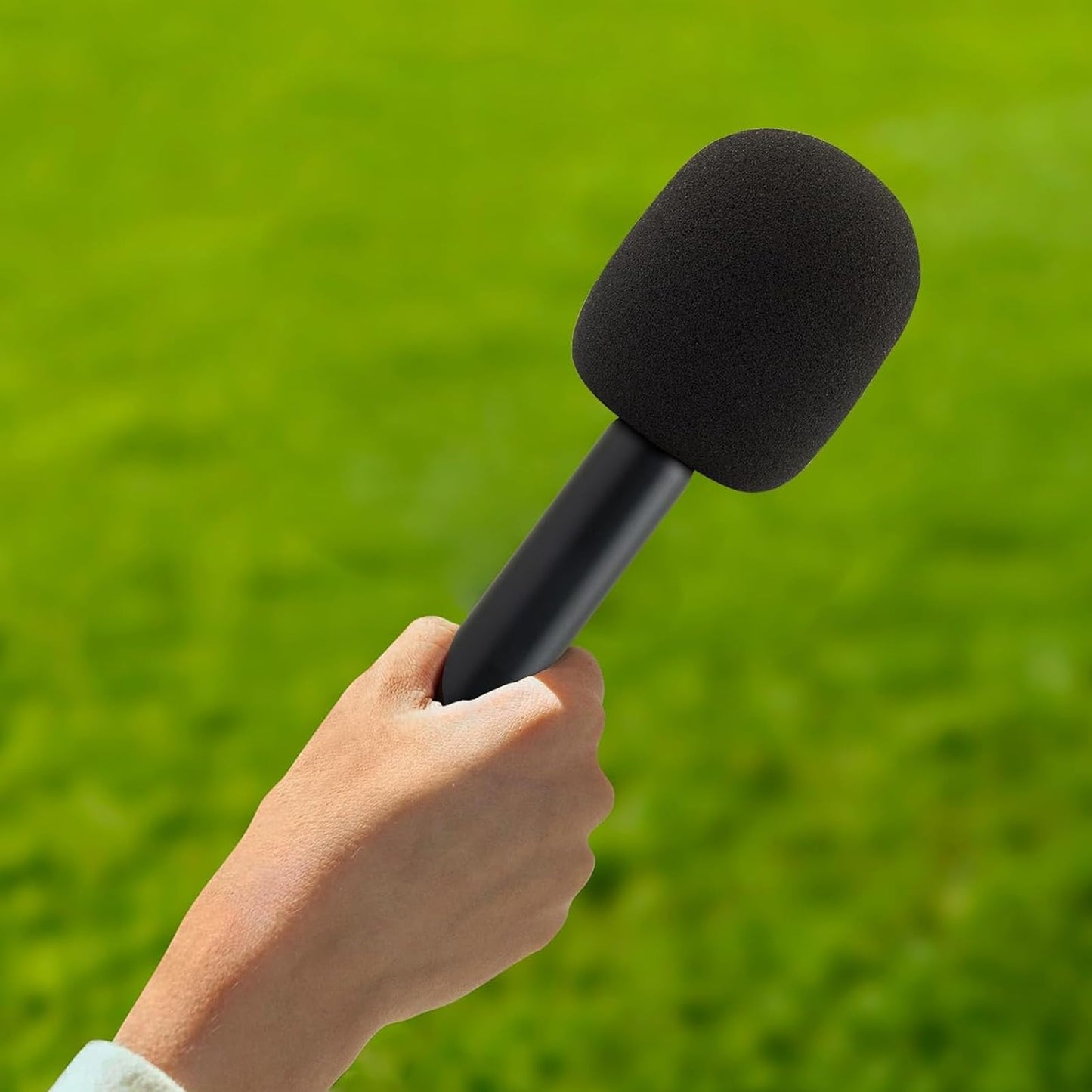Adaptador de Micrófono Inalámbrico Dpofirs Negro Ligero para Entrevista