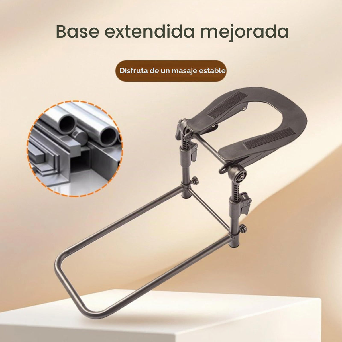 Reposacabezas de Masaje con Espuma Viscoelástica Altura Ajustable y Funda Lavable para Mayor Comodidad