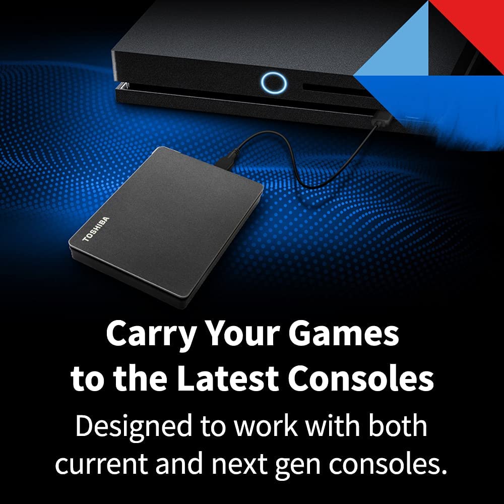 Disco Duro Externo Toshiba Canvio Negro para Gaming 2TB USB-A 3.0