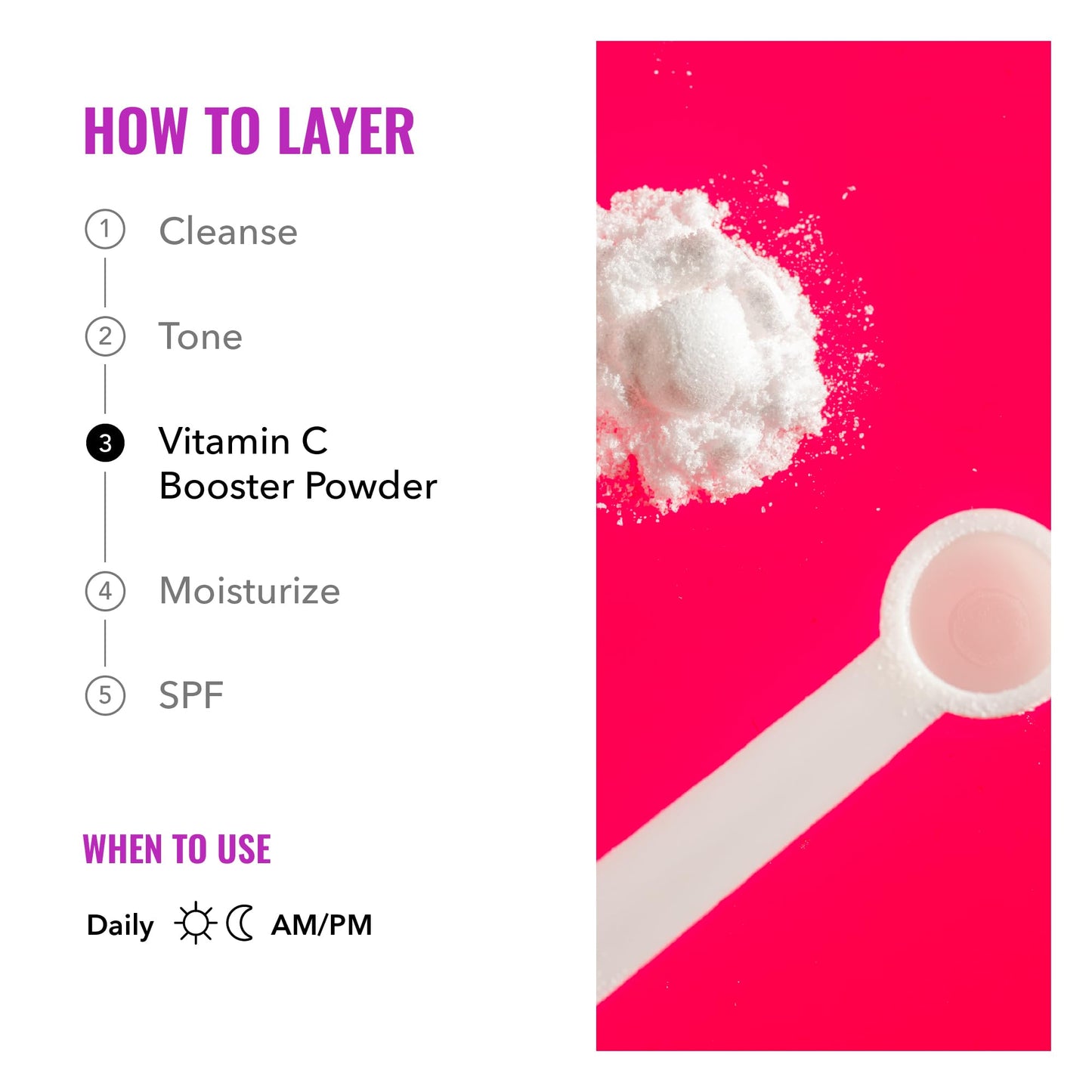 Vitamin C Booster Powder 20g - 100% Pure L-Ascorbic Acid Powder, Powerful Antioxidant for Firm, Smooth, Youthful Skin - Collagen Production, Anti-Aging, and Skin Repair