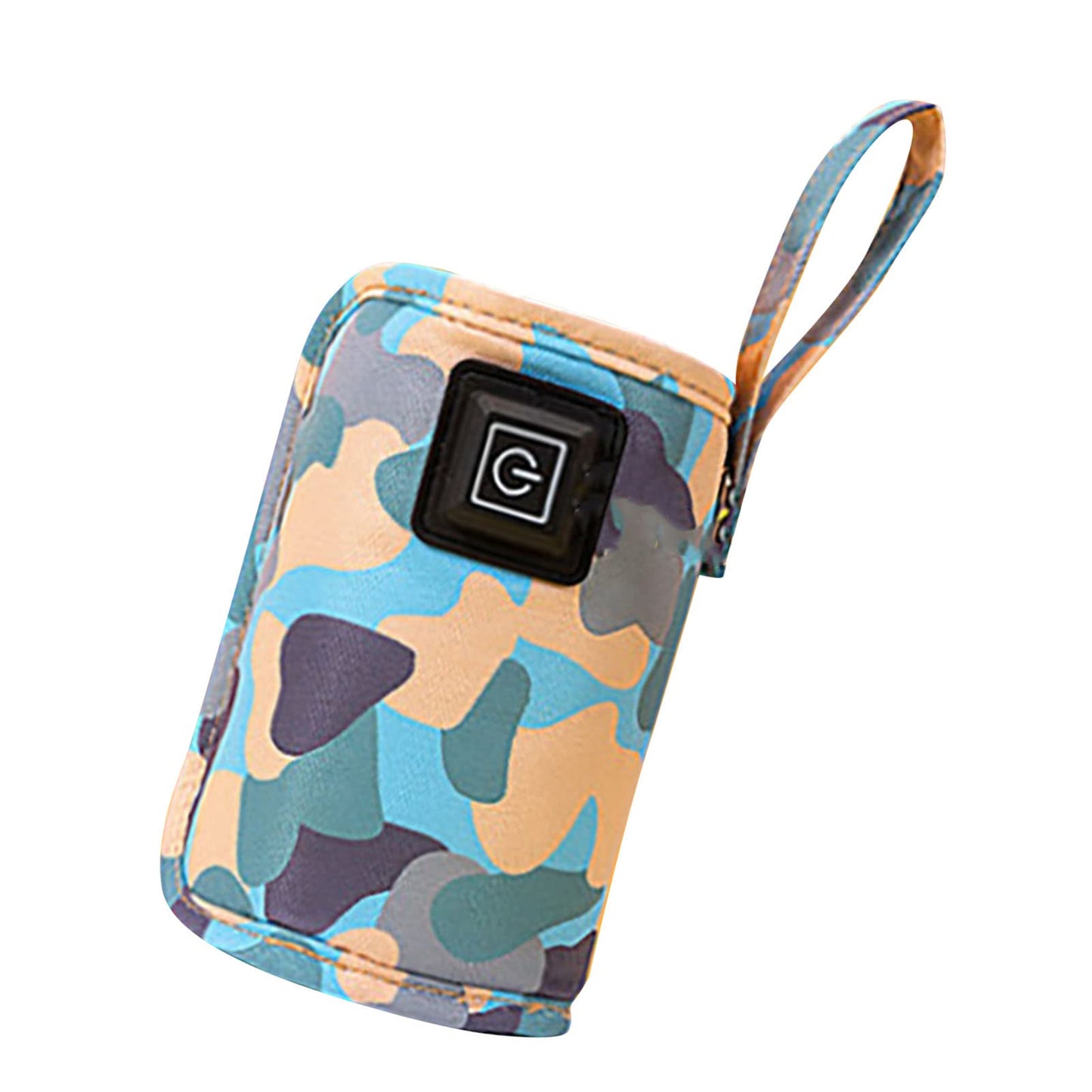 Bolsa térmica para biberones de bebé, con USB, tamaño ajustable, portátil, para exteriores, 5 V, 2 A, color azul