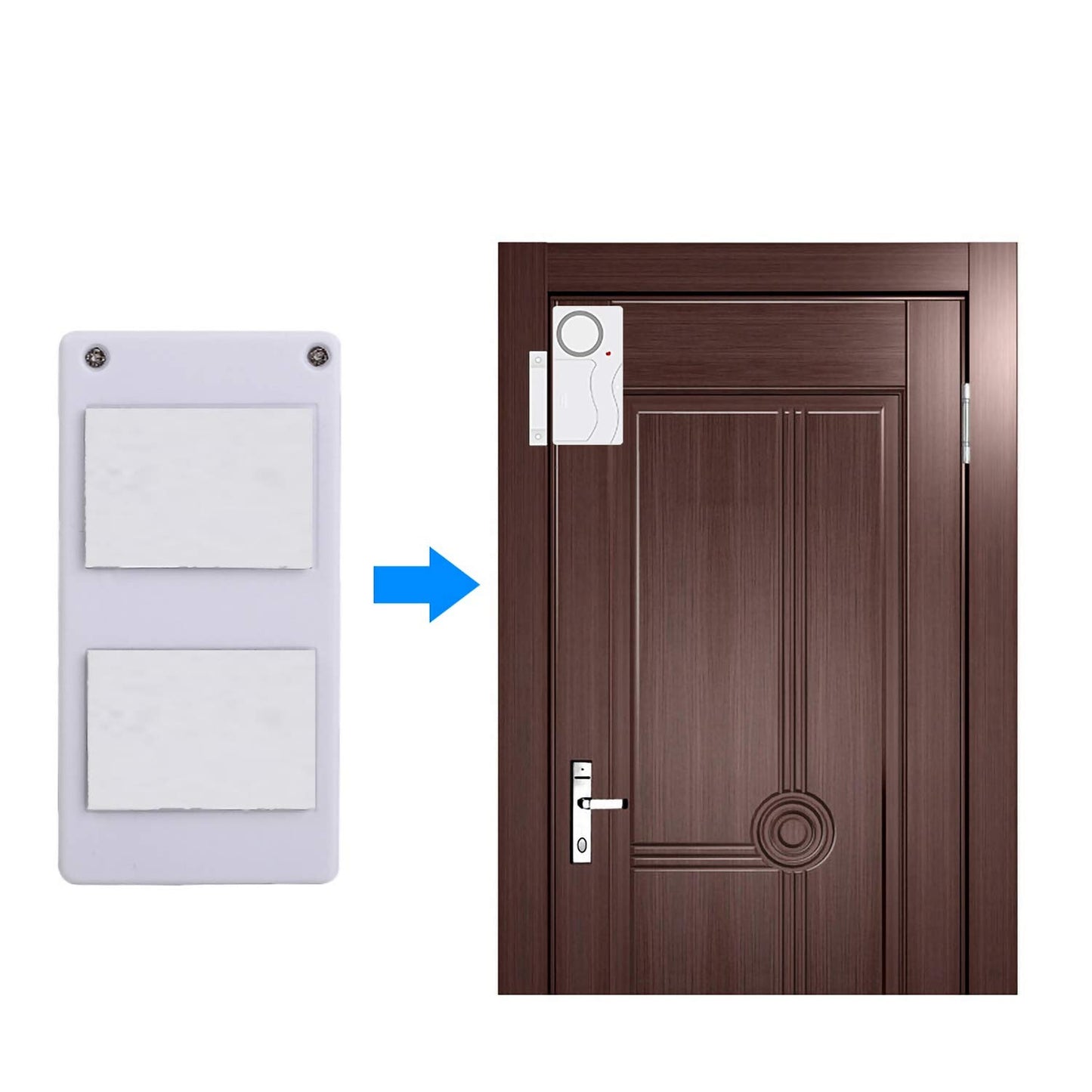 HENDUN - Alarmas de puerta cuando se abren con mando a distancia, campanas de puerta, sensor de seguridad de puerta para seguridad de niños (paquete de 2)