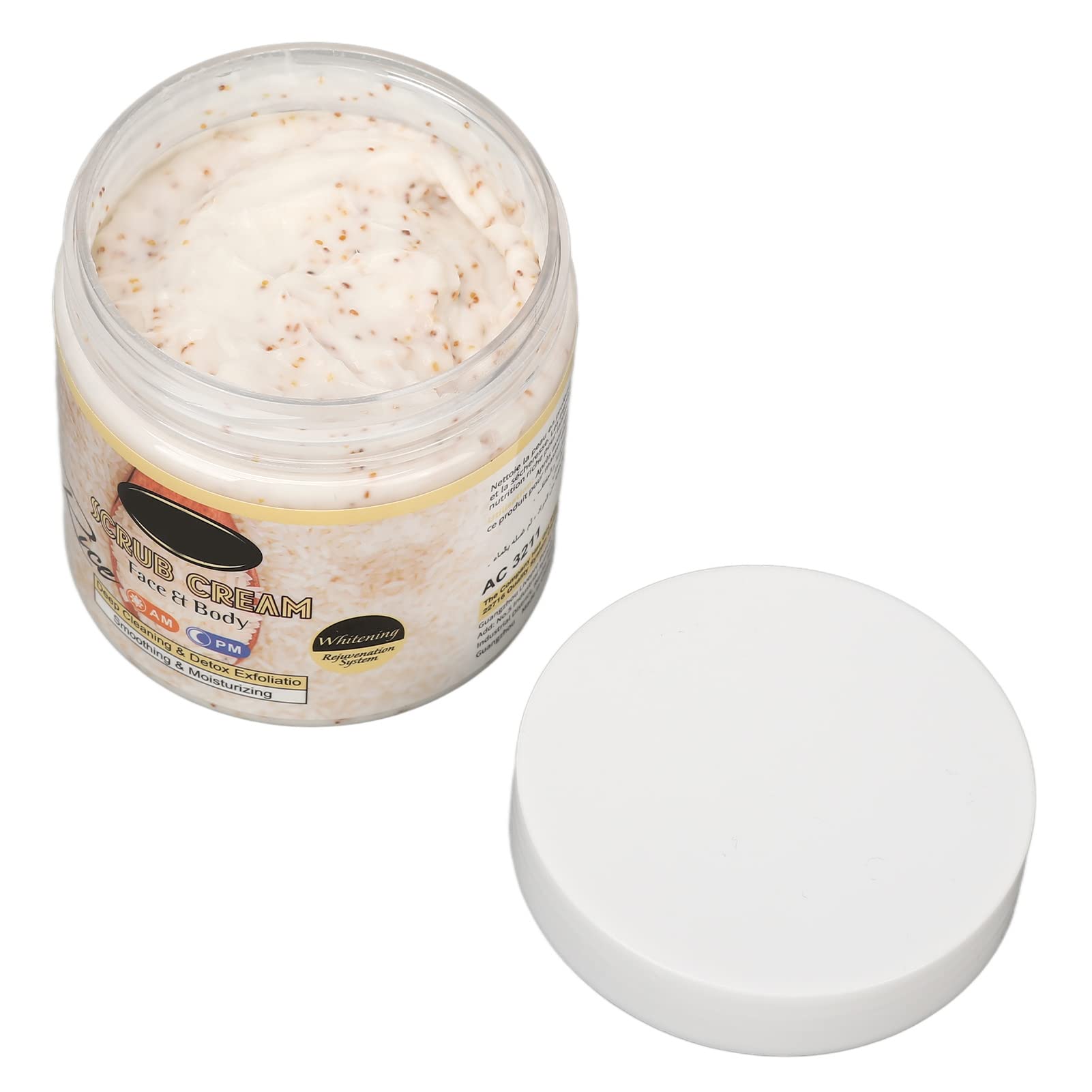 Exfoliante Corporal de Arroz Crema Suavizante para Aliviar la Sequedad