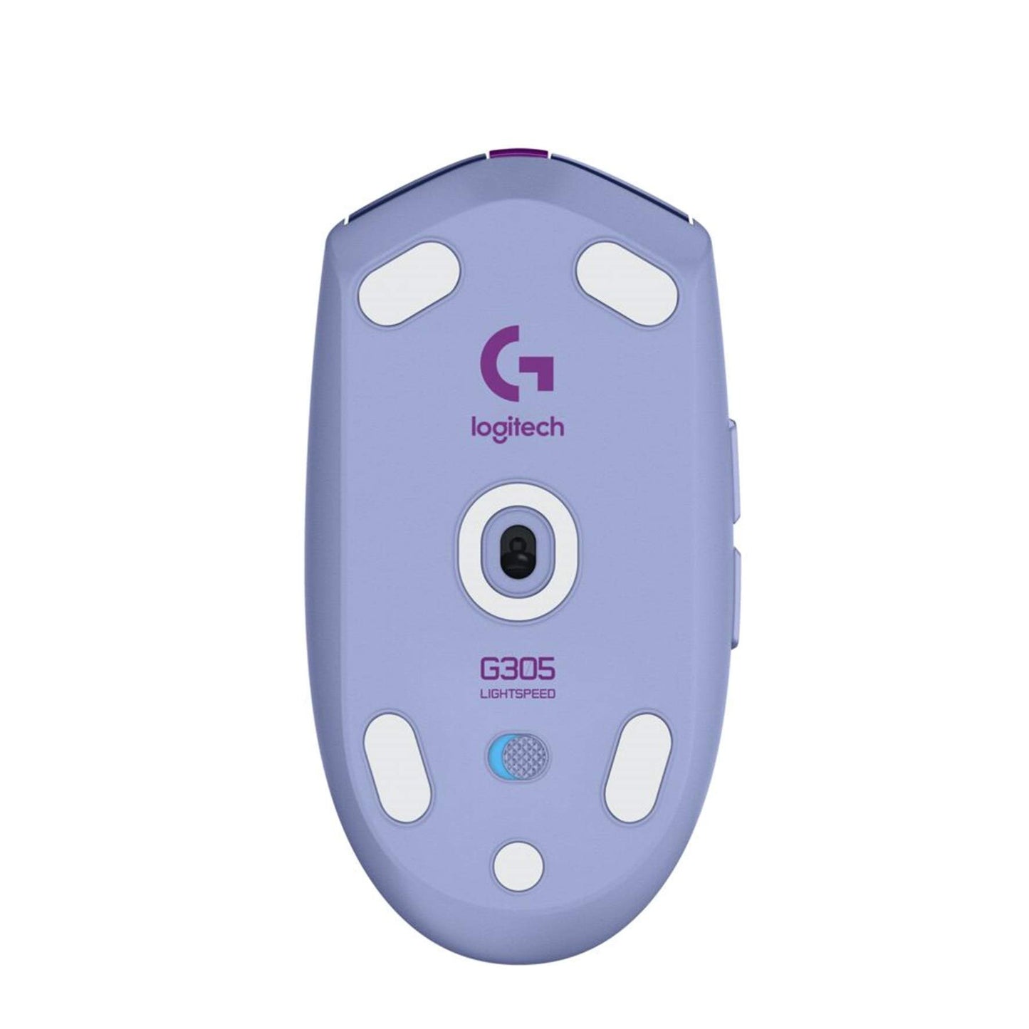 Logitech G305 LIGHTSPEED Mouse Gaming Inalámbrico, Sensor HERO 12K, 12,000 DPI, Batería de 250h, 6 Botones Programables, Memoría Integrada, PC/Mac - Lila