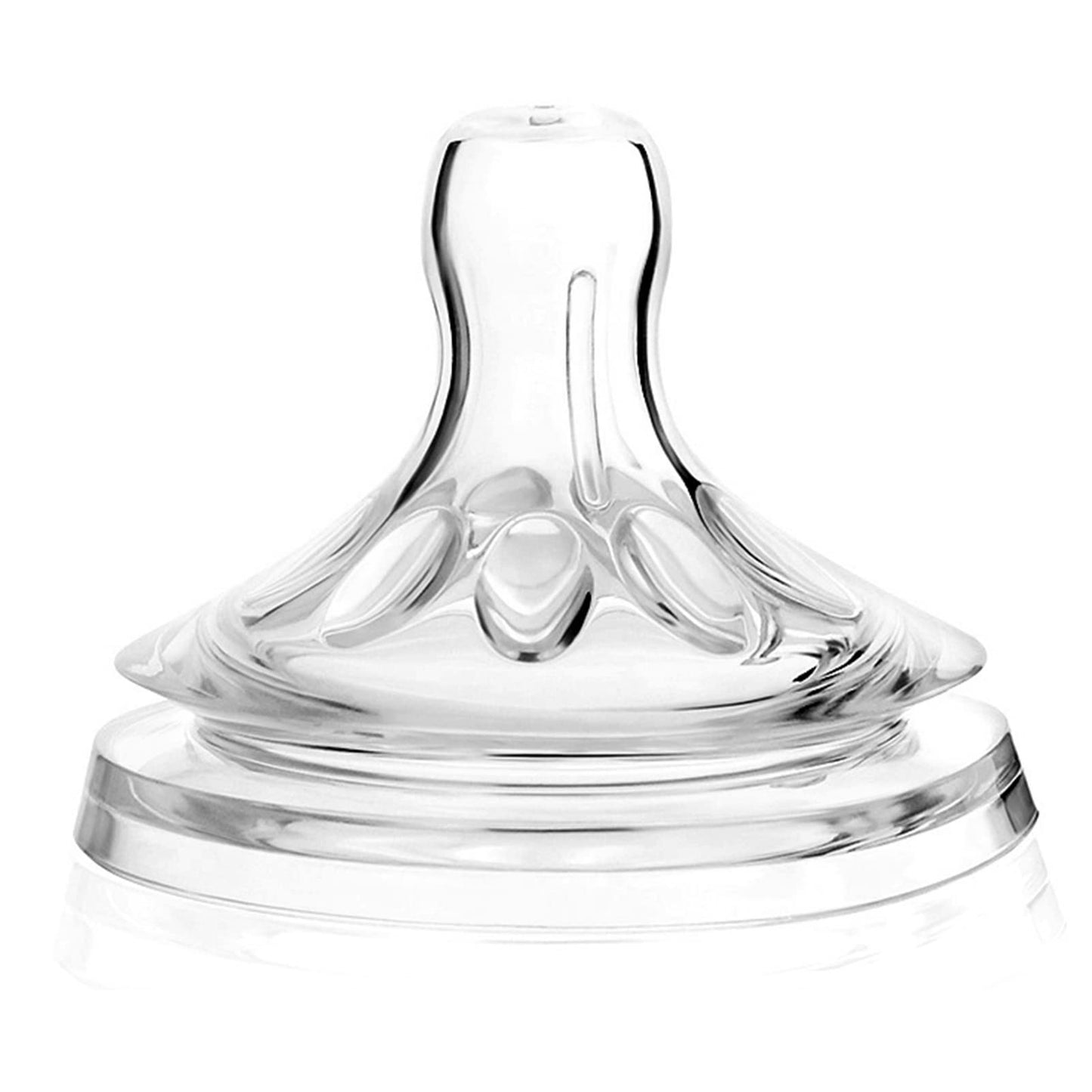 Tetinas de Biberón Silicona Transparente Equilibradas para Bebés de 6 a 12 Meses