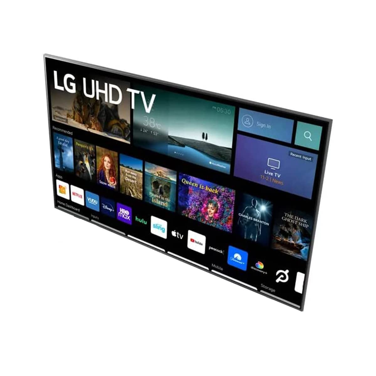 LG Television de 75 Pulgadas Serie 7 Class 4K 2160p Smart LED TV HDR Frecuencia de Actualización 60Hz Bluetooth Compatible con Alexa y Google Assistant (Sin Bases) + Soporte de Pared (Reacondicionado)