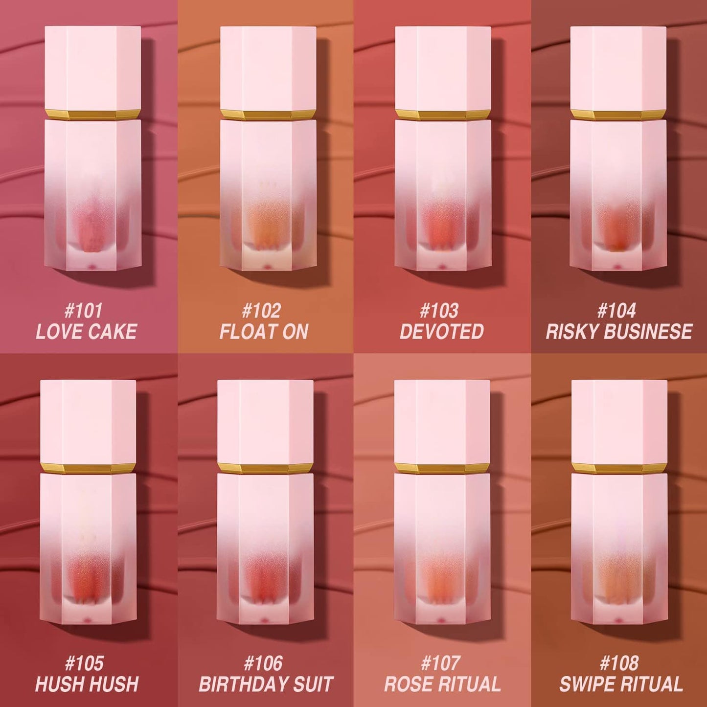 Rubor En Crema, Maquillaje Rubor Líquido, Liquid Blush En Duradero, Rubor Liquido Súper Sedoso Natural, Extensible Y Difuminable, Rubor Facial Hidratante Para Mejillas Rubor en Barra