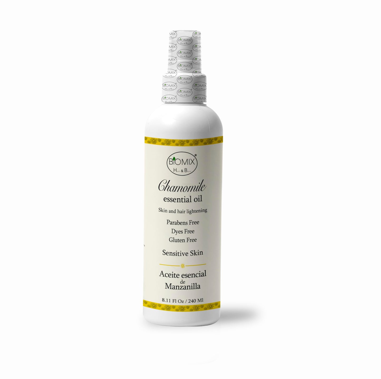 Aceite de Manzanilla Orgánico para Piel y Cabello Sensible - Suavizante y Protector - 250 ml.