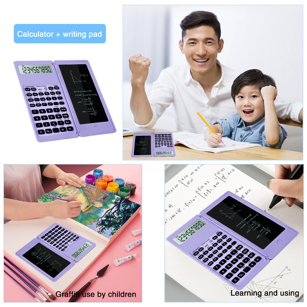 Calculadora Científica iPepul Pantalla Grande con Bloc de Notas para Estudiantes