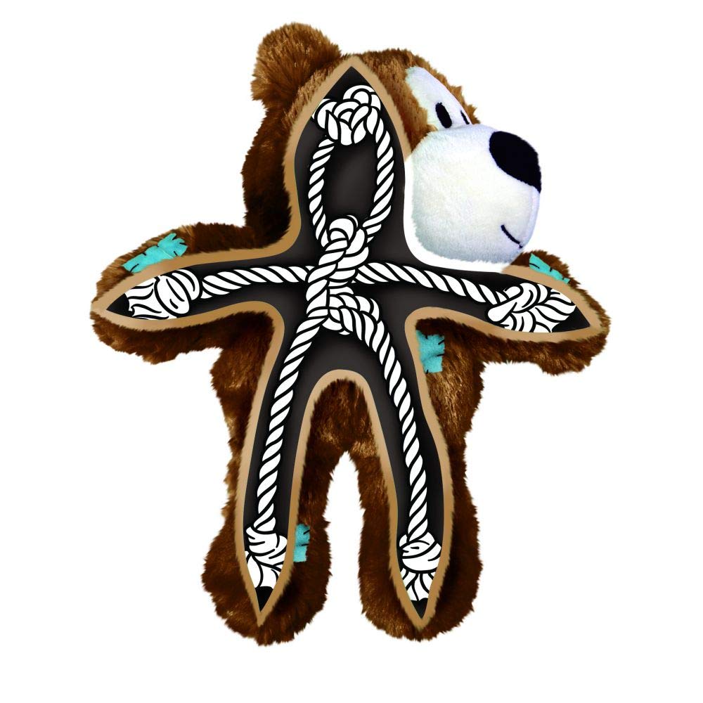 Kong Wild Knots Bear Juguete para perro, colores variados, Marrón, XS