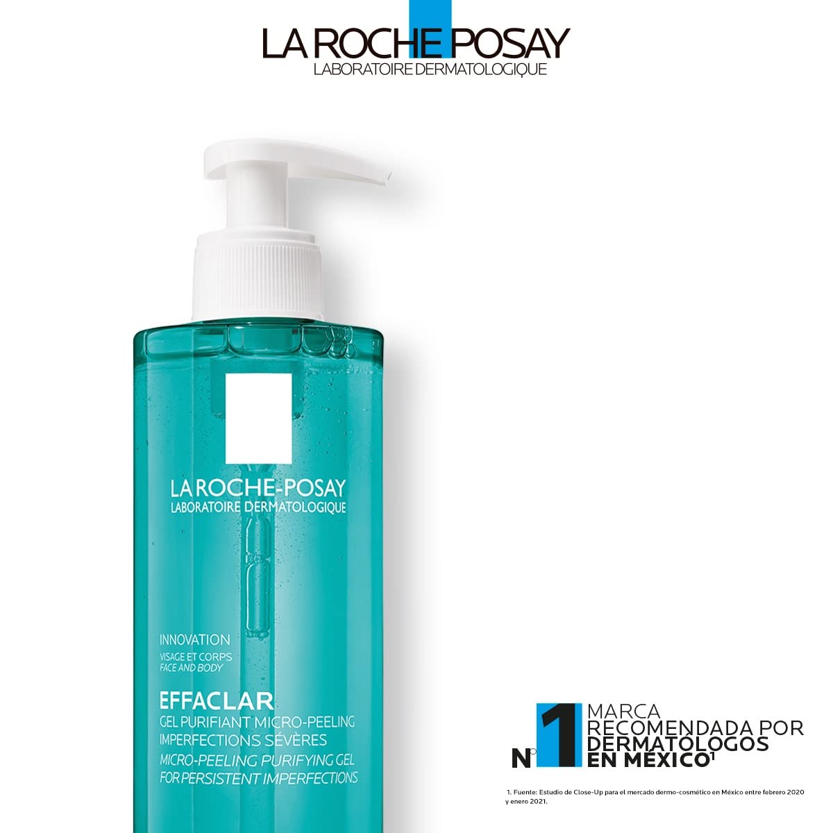 La Roche Posay Effaclar Mat Crema Facial Matificante para Piel Grasa, 40 ml + Effaclar Gel Microexfoliante Gel Limpiador Facial y Corporal, 400 ml