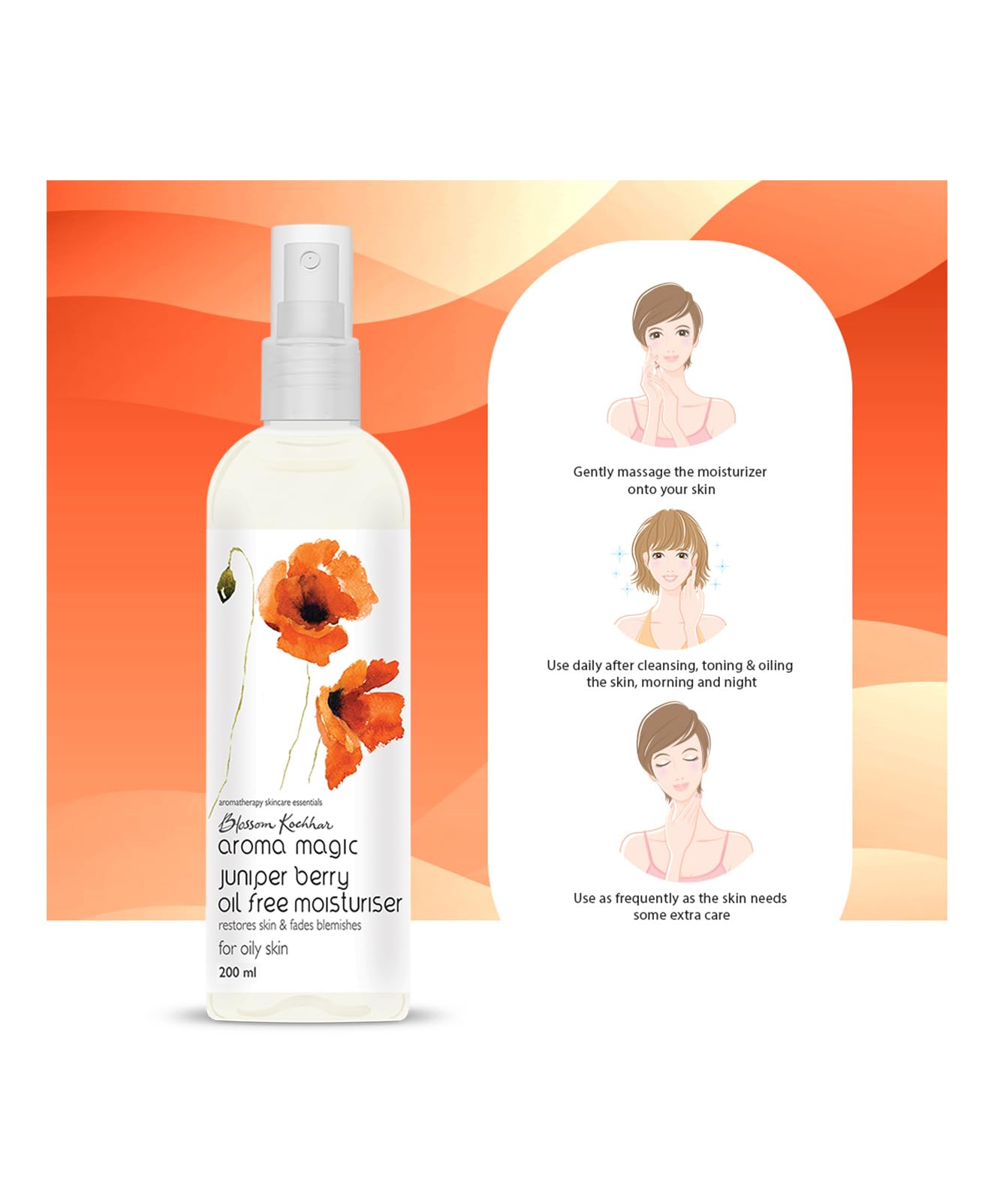 Aroma Magic Juniper Berry Oil Free Moisturiser, 200ml