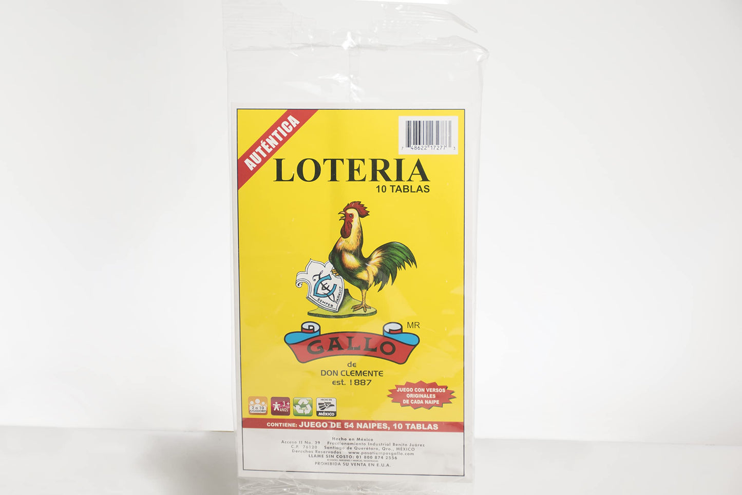 Autentica - Loteria - 10 Tablas by Gallo de Don Clemente