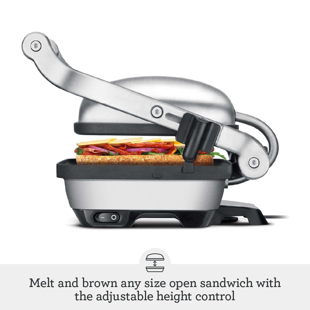 Breville BSG600BSS - Prensa para panini, color plateado