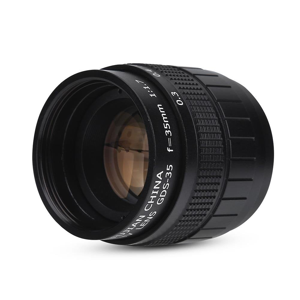 Lente de cámara 35 mm f/1.7 Circuito cerrado TV Lente de televisión Fotografía Accesorio de cámara para montura C