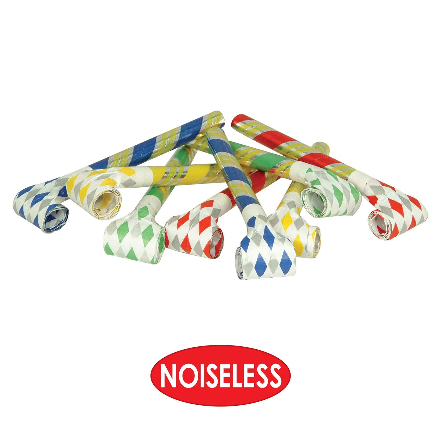 Beistle 50421 Super-Tube Noiseless Blowouts, 16-Inch, Assorted Color