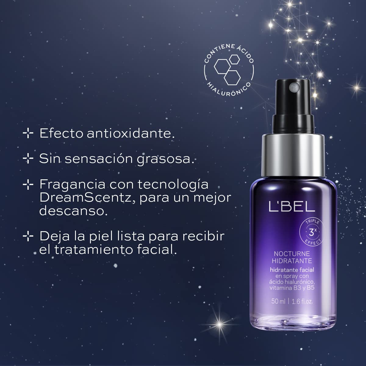 L'BEL - Nocturne Hidratante Facial Renovación Nocturna