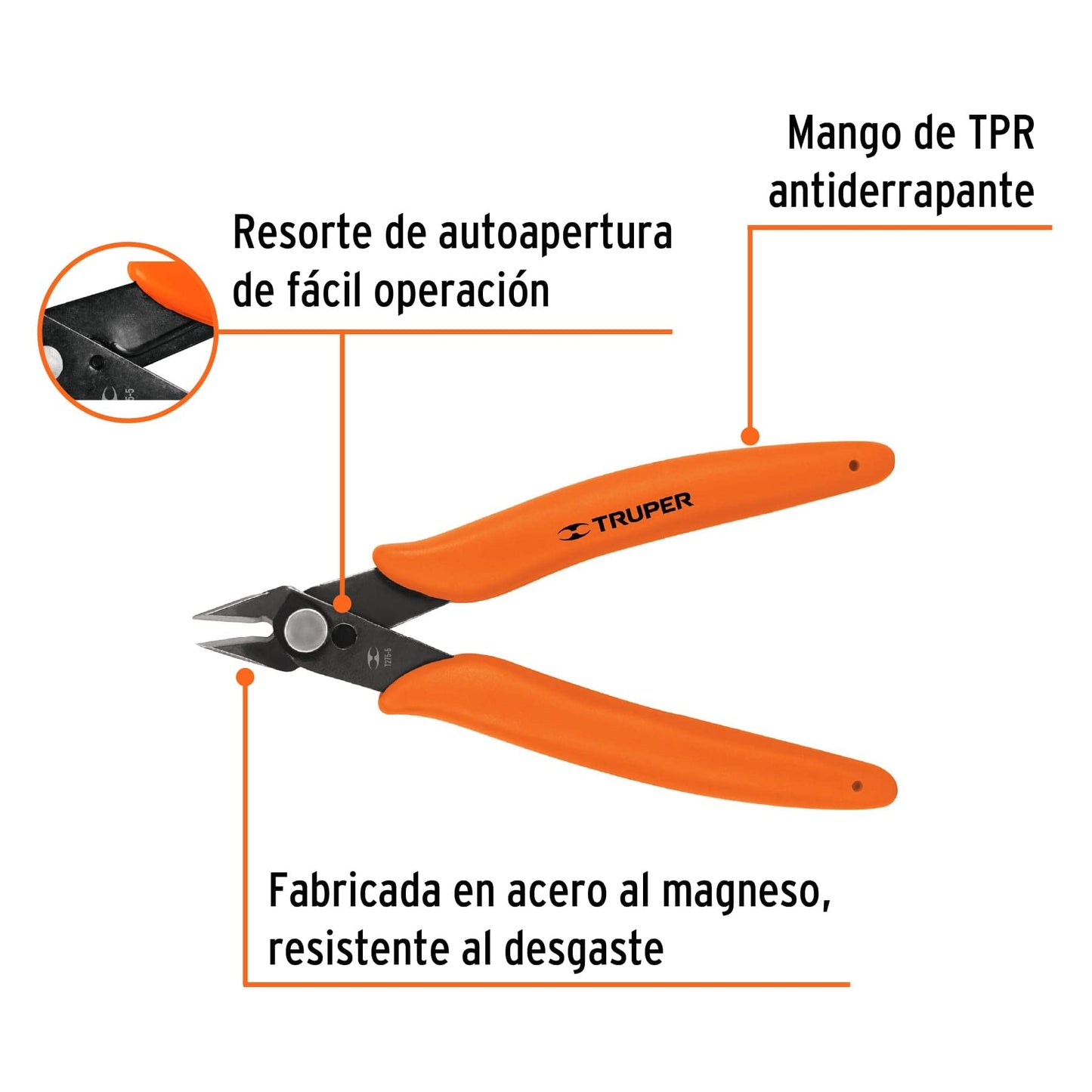 Pinza Electrónica Truper T275-5 5 Pulgadas de Corte