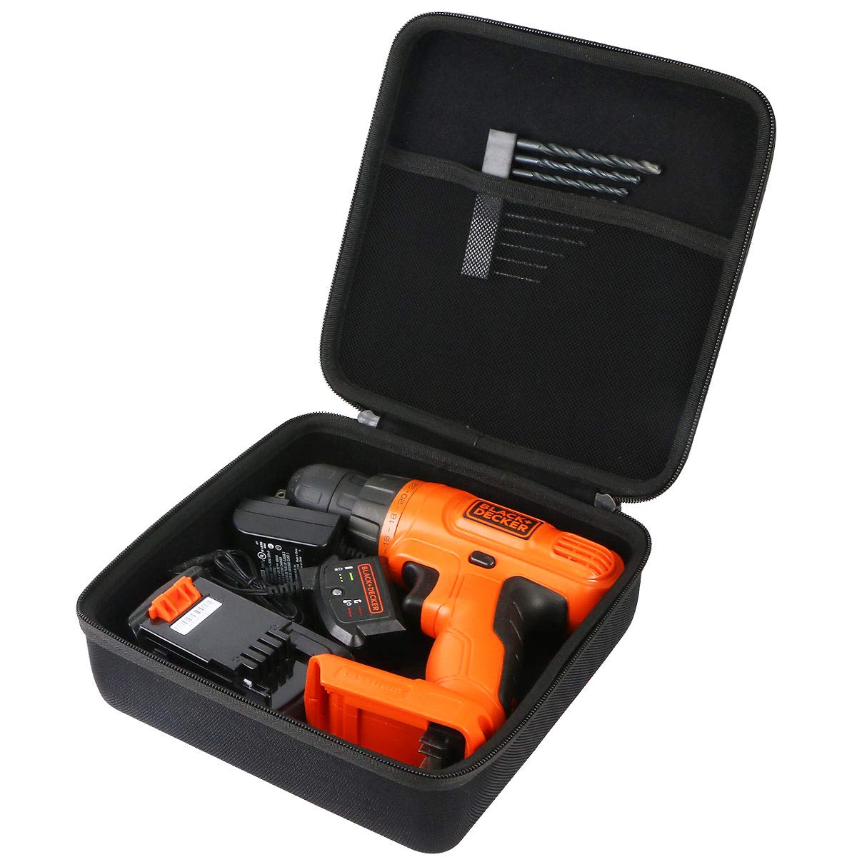 Khanka - Carcasa Rígida de Repuesto para Taladro Inalámbrico Black+Decker LDX120C/LD120VA (Solo Caja)