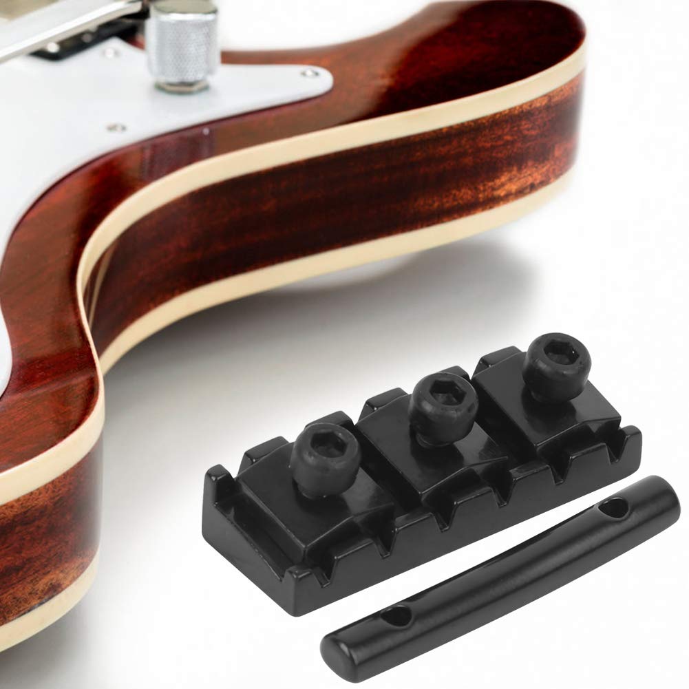 Tuerca de bloqueo de cuerda de guitarra de 6 cuerdas Tuerca de cuerda de guitarra eléctrica de 42 mm con tornillos de montaje y llave(GE99) accesorios de juego