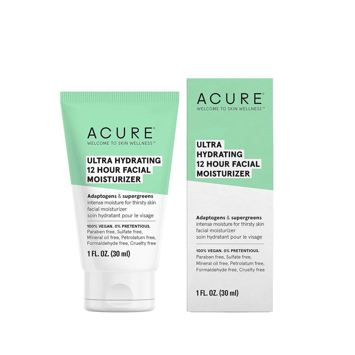 Crema facial Acure ultra hidratante 30 ml: mantén tu piel hidratada todo el día
