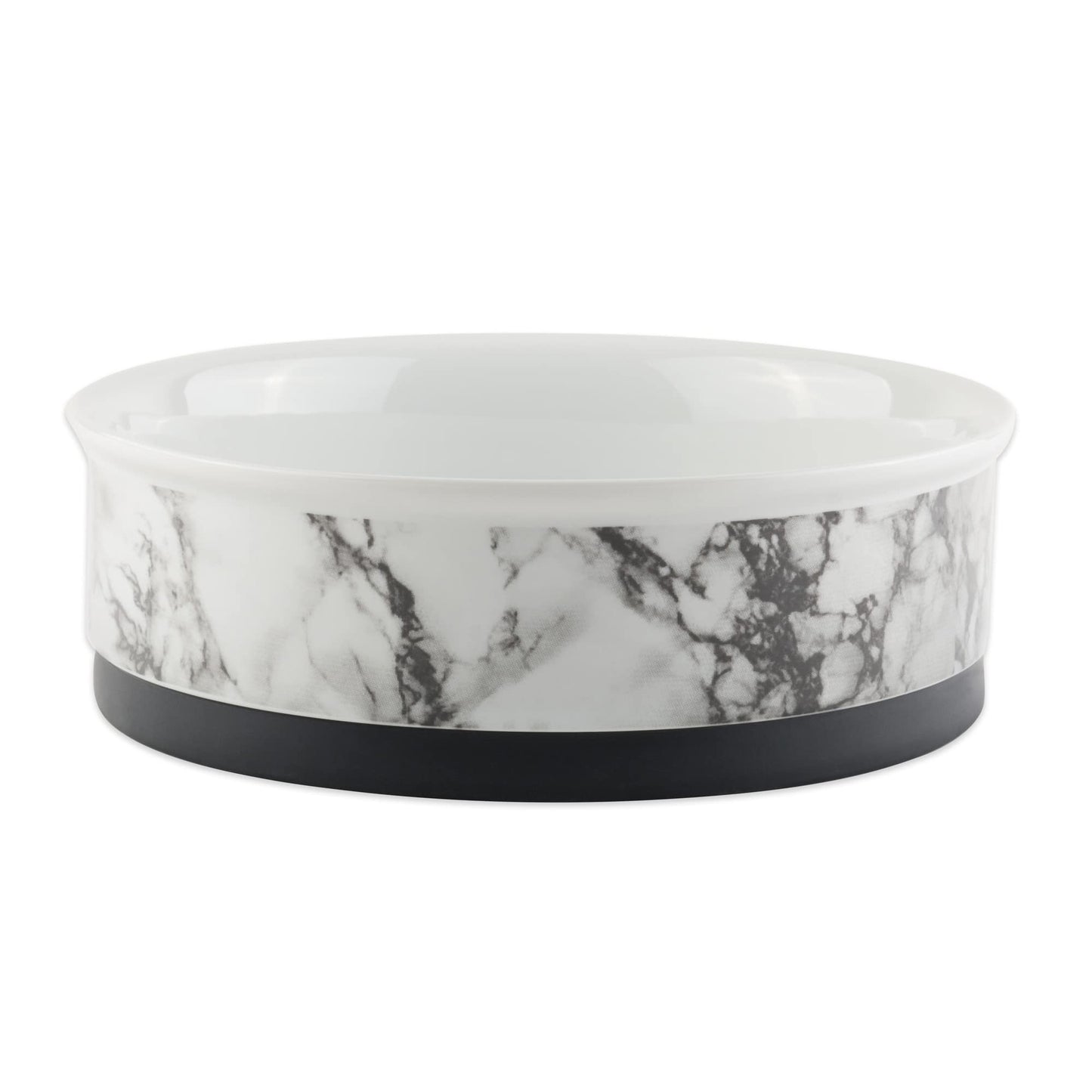 Bone Dry Pet Bowl Collection - Juego de cerámica, tamaño pequeño, mármol, 2 Unidades