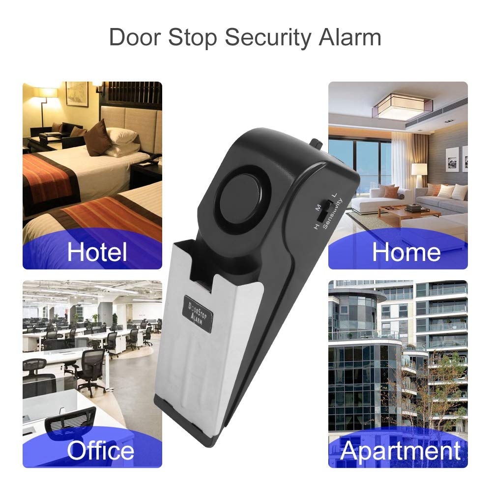 Alarma de Seguridad Wedge Alert Inalámbrica Antirrobo 120db para Casa y Oficina