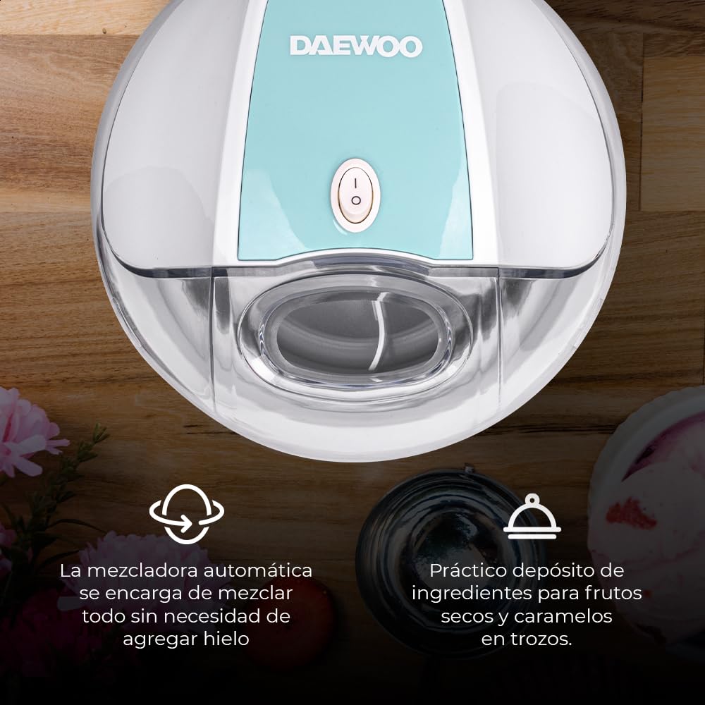 Máquina De Helados Daewoo 1.4l Blanco, Mod. DICM-140M