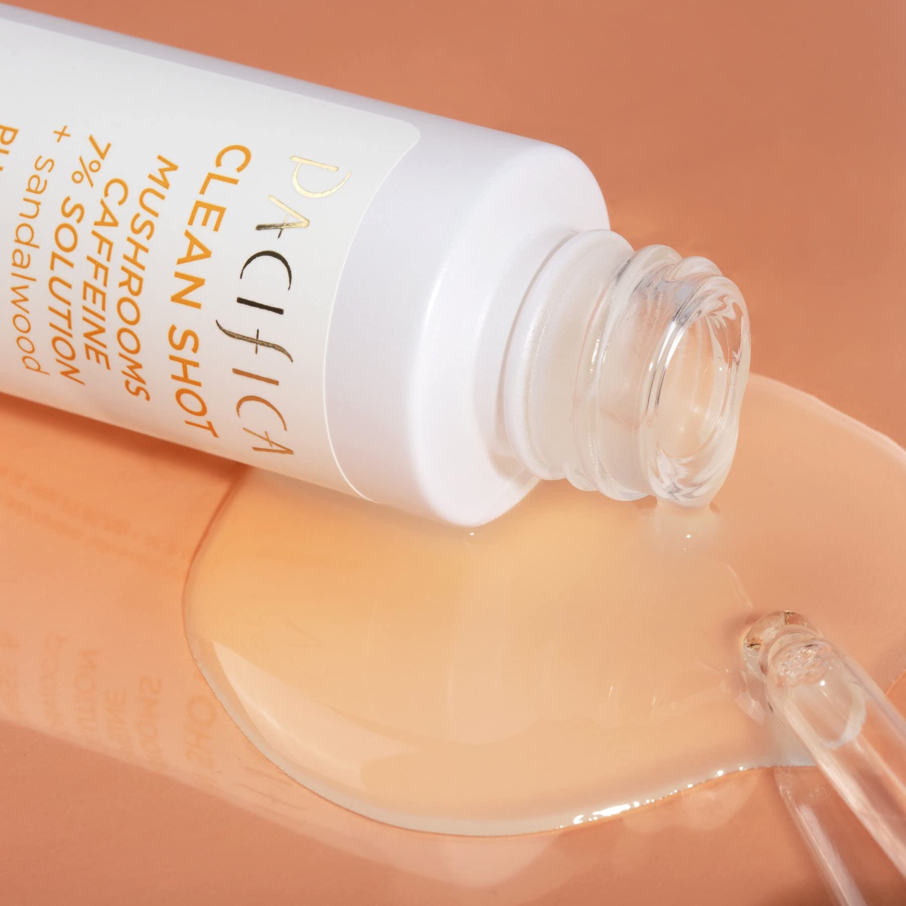 Suero Pacifica Clean Shot Hongos Cafeína 7% 24 mL