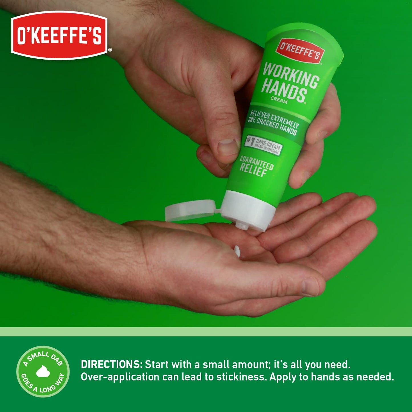 O'Keeffe's Working Hands - Crema para manos, tubo, 85 g, Tubo, Paquete de 2