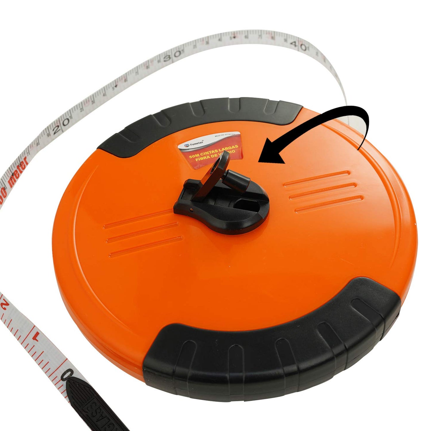 FUMETAX Cinta Larga Fibra de Vidrio Cinta Métrica Profesional Doble Cara 50M, SW-81130703