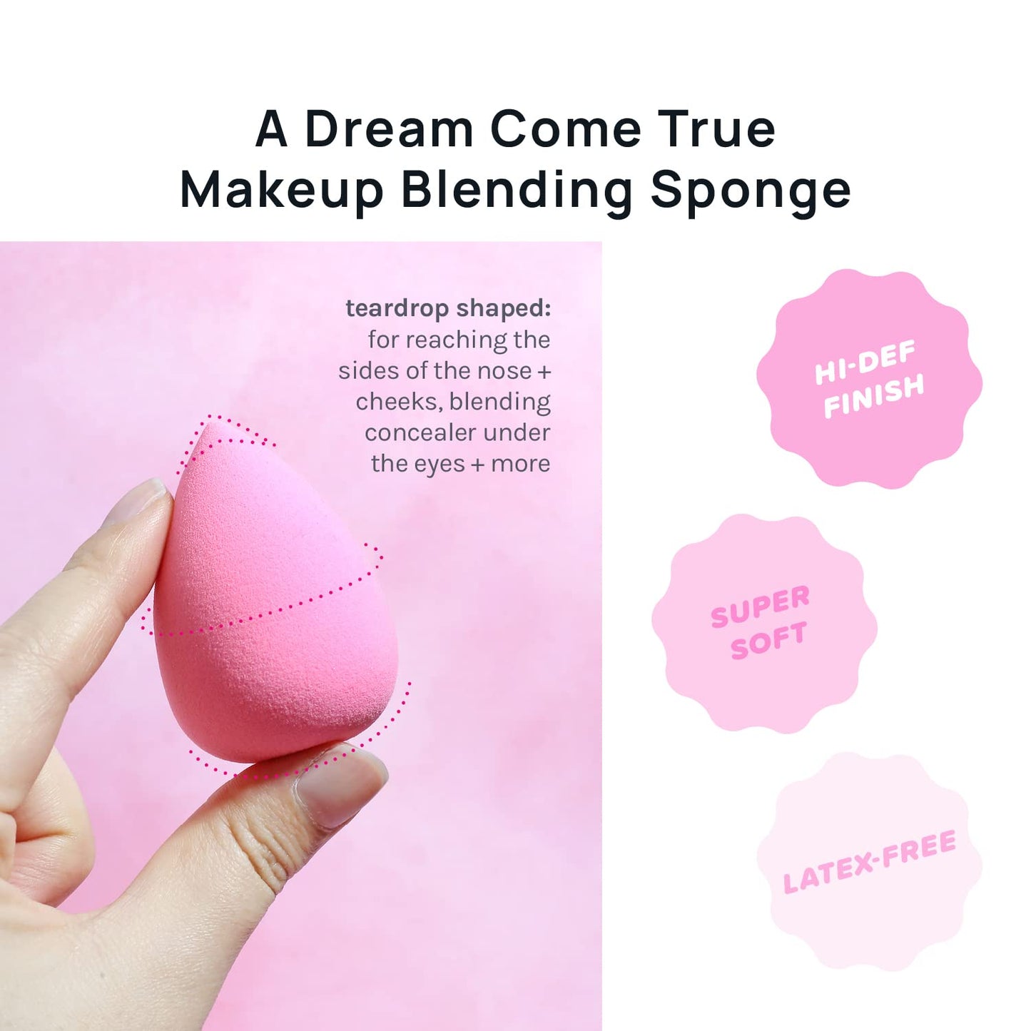 AOA STUDIO - Juego de 6 esponjas de maquillaje Collection Makeup, batidora de maquillaje sin látex y de alta definición para polvo, crema y líquido, supersuave, Wonder Blender Beauty Cosmetic