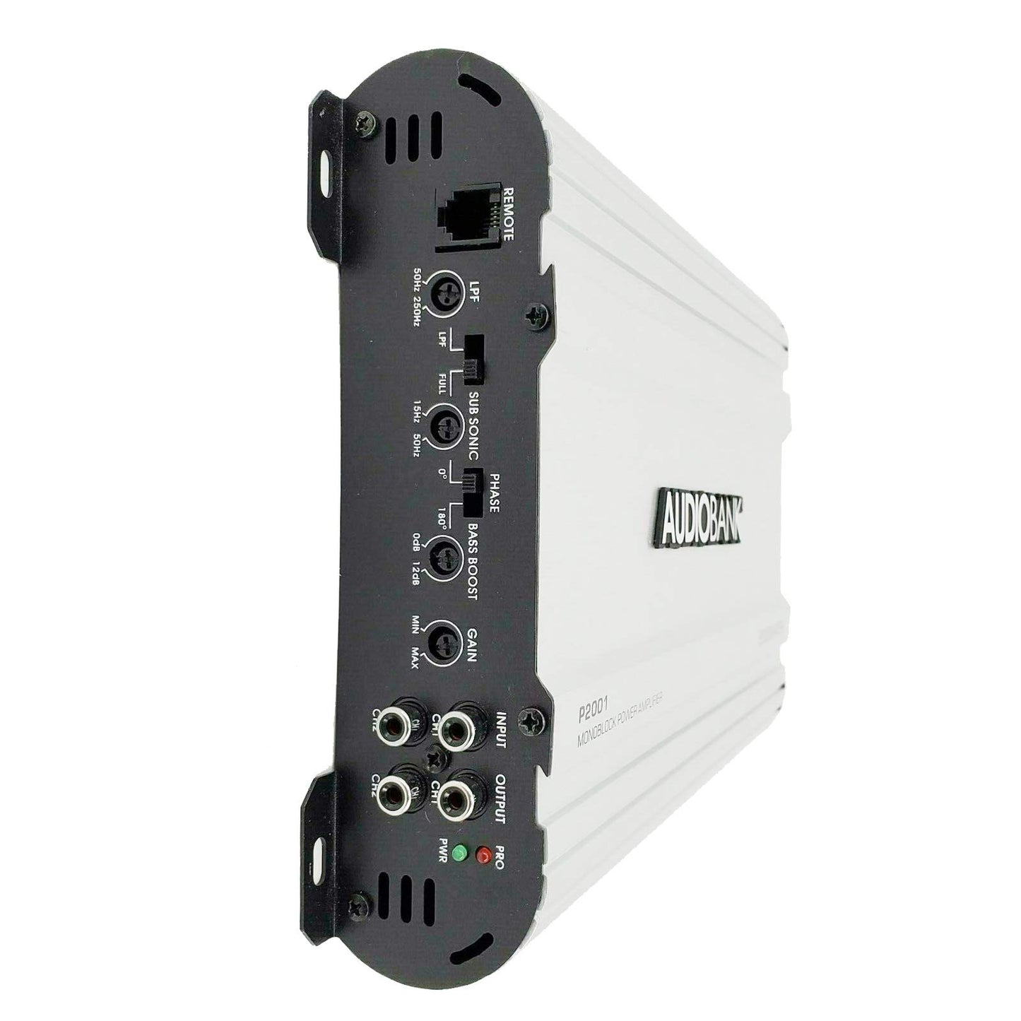 Amplificador Estéreo Audiobank Monoblock 2000 Watts Aleación de Aluminio Resistente para Coche