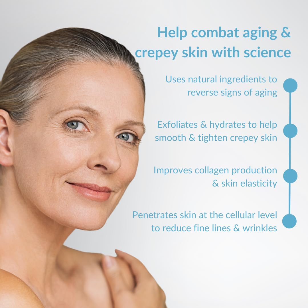 Hygieia +- Crema reparadora de piel Hygieia Crepey: crema liposomal antienvejecimiento para rostro, cuello y cuerpo, de células profundas avanzadas