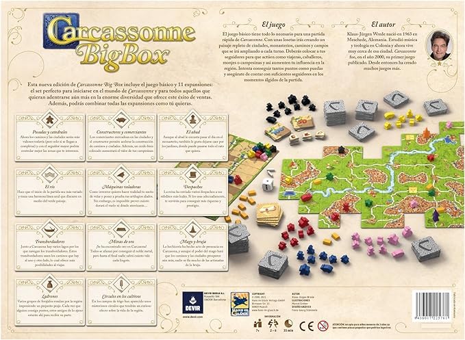 Devir Carcassonne Plus Juego de Mesa