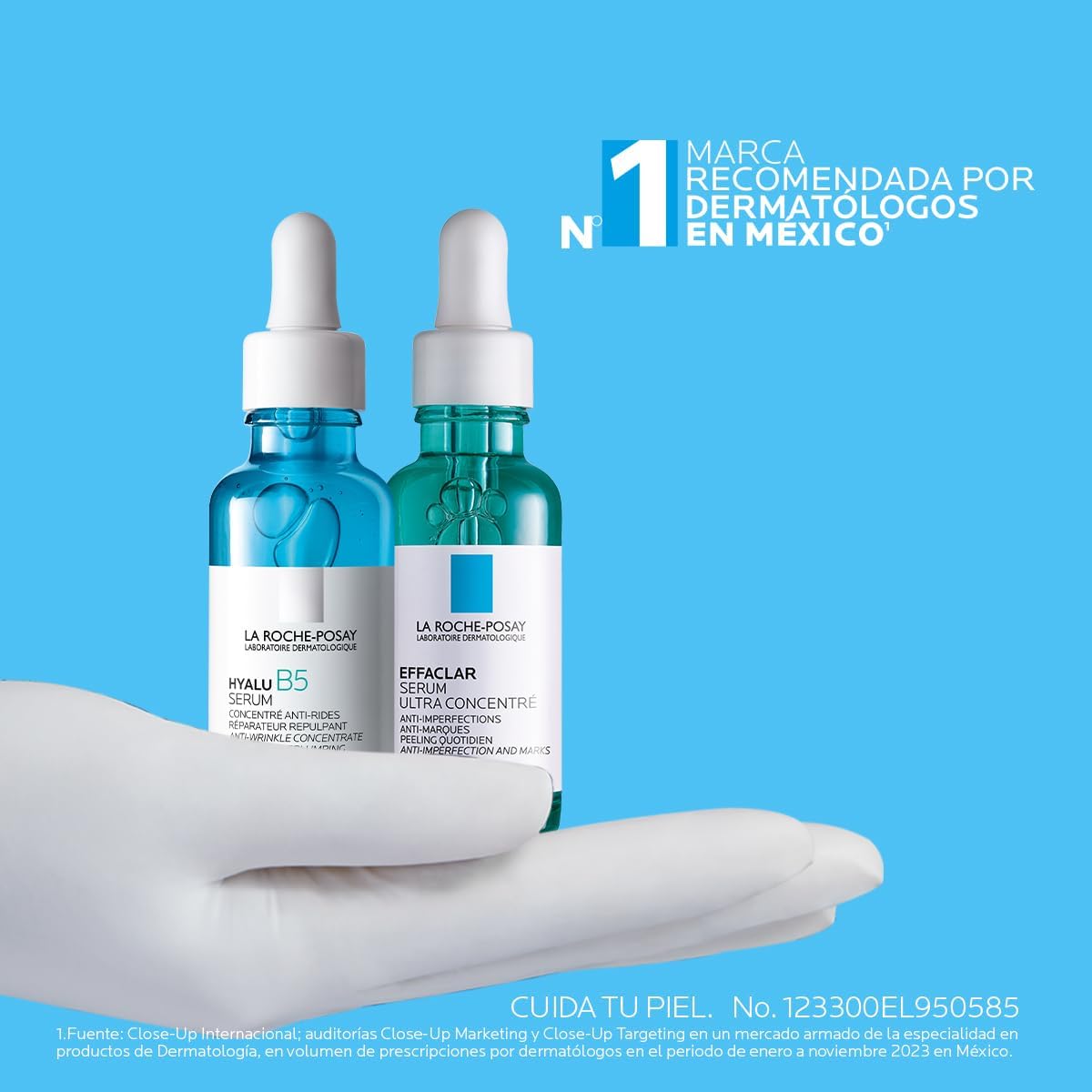 Kit Hidratante Anti-Marcas Hyalu B5 Serum + Effaclar Serum