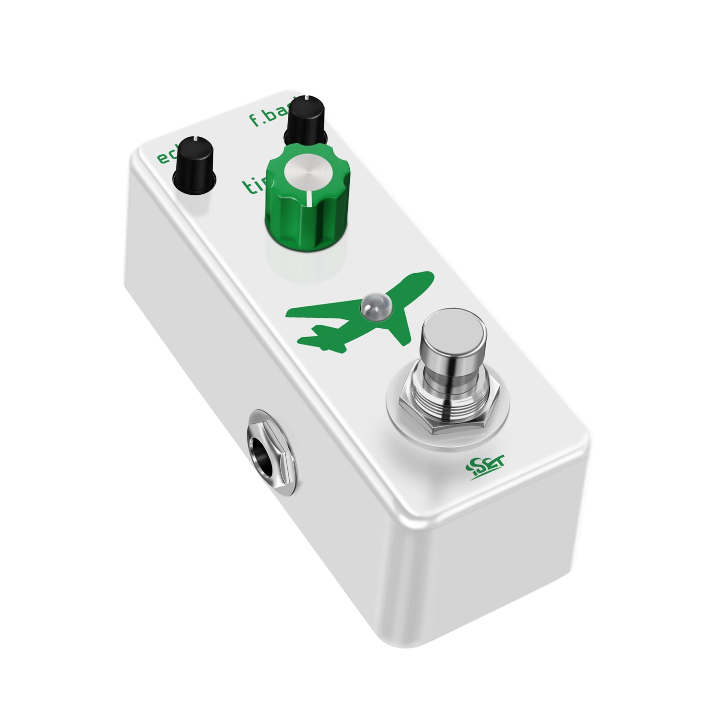 ISET Pedal de guitarra retardante analógico de vuelo puro para guitarra eléctrica, bajo True Bypass