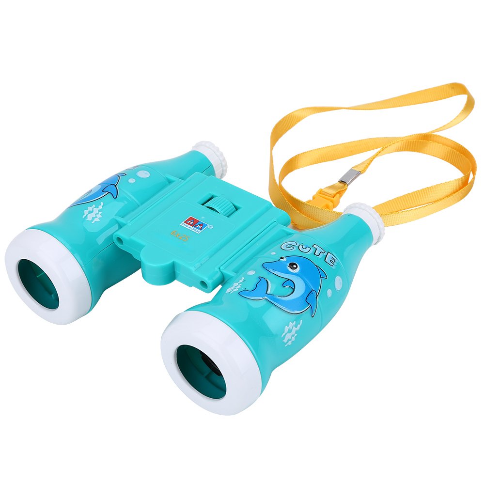Binoculares VGEBY Azul Compactos de Alta Resolución y a Prueba de Golpes para Niños y Niñas