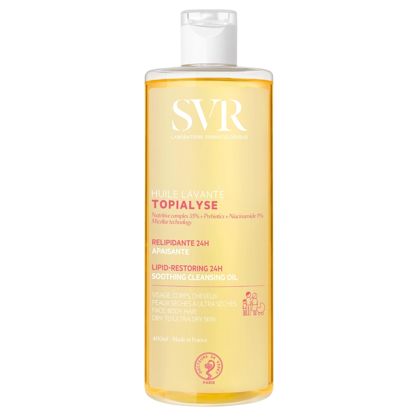 SVR Aceite Limpiador Topialyse para Cuerpo y Rostro 400 ml