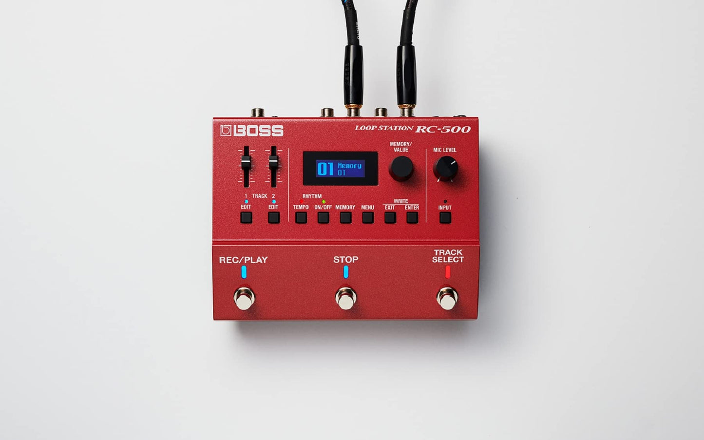 BOSS RC-500 - Estación de bucle, potencia de doble pista con calidad de audio de 32 bits, 13 horas de tiempo de grabación y retroiluminación multicolor