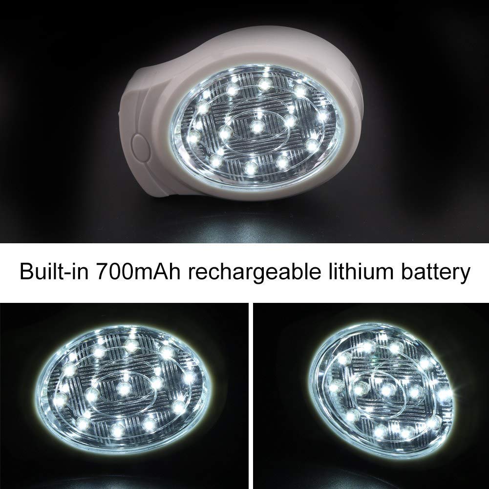 Lámpara de Luz de Emergencia LED Recargable con Enchufe US para Hogar Automática en Fallos de Alimentación