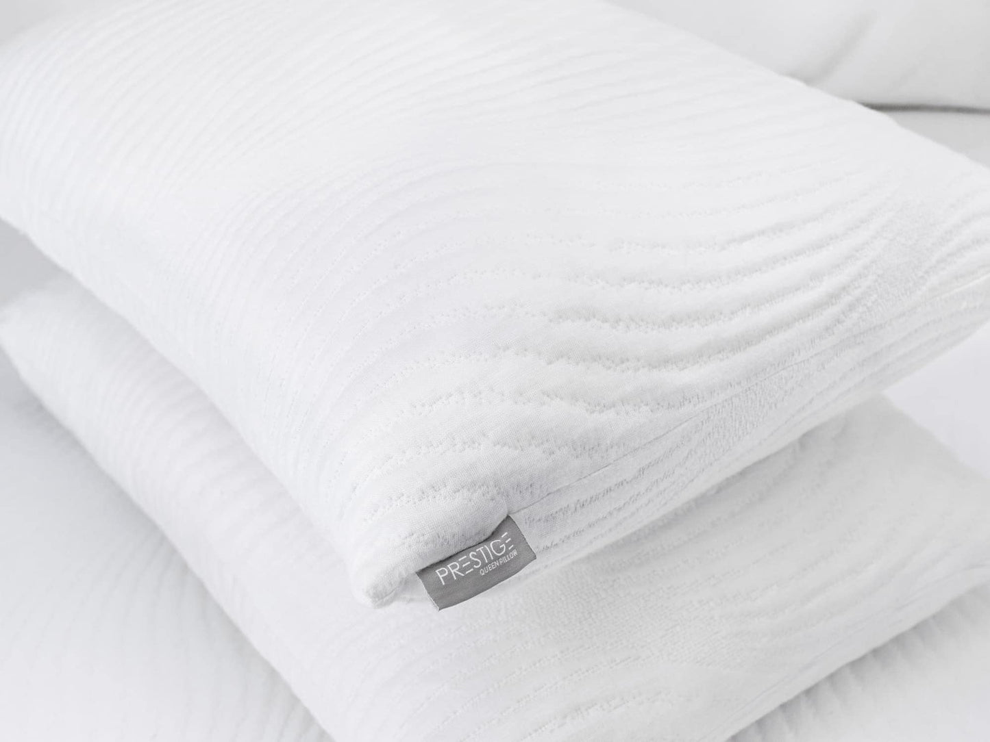 Almohada Smart Bamboo Blend Memory Foam Trozos Funda Fibra de Bambú Interior Ajustable Queen Size