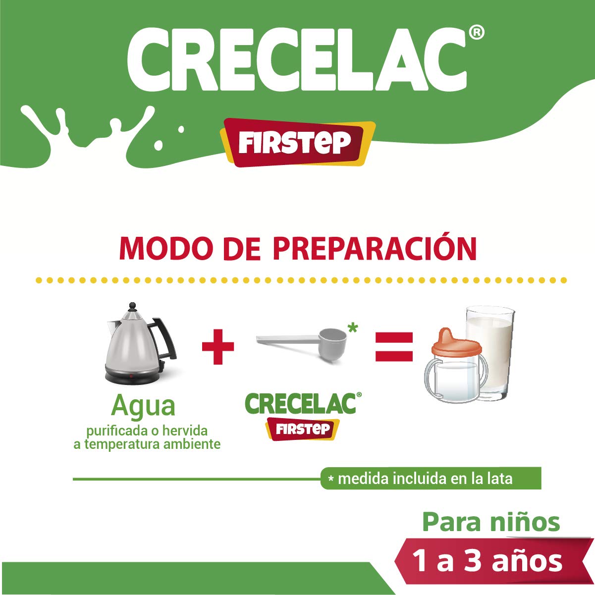 Fórmula Crecelac Firstep 1-3 Años (360gr)