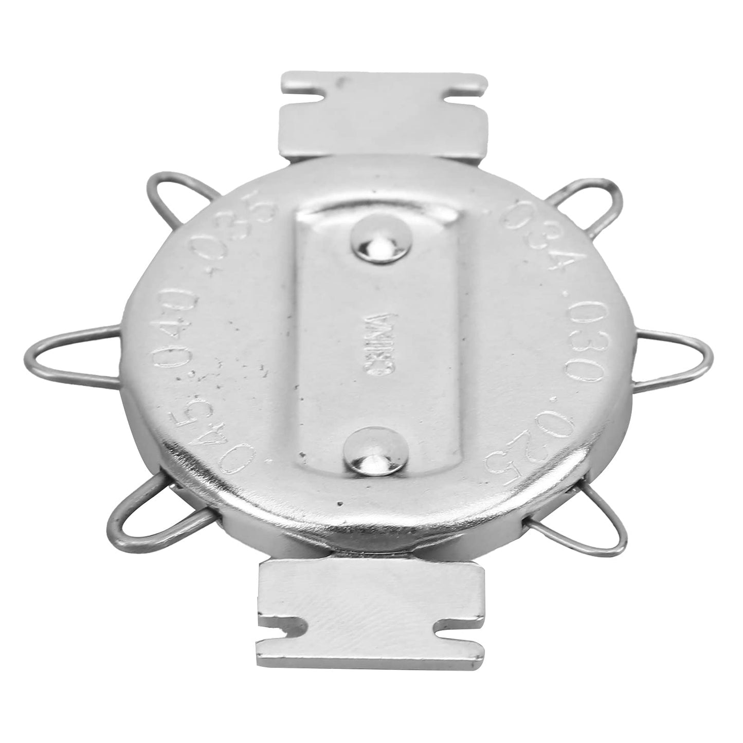 Calibrador de espesores de bujías, calibre de separación de bujías, alta tenacidad, 6 cables, cromado a prueba de óxido para medir(Plata)