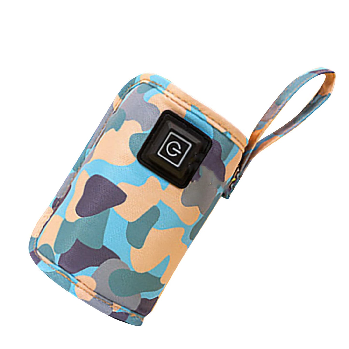 Bolsa térmica para biberones de bebé, con USB, tamaño ajustable, portátil, para exteriores, 5 V, 2 A, color azul