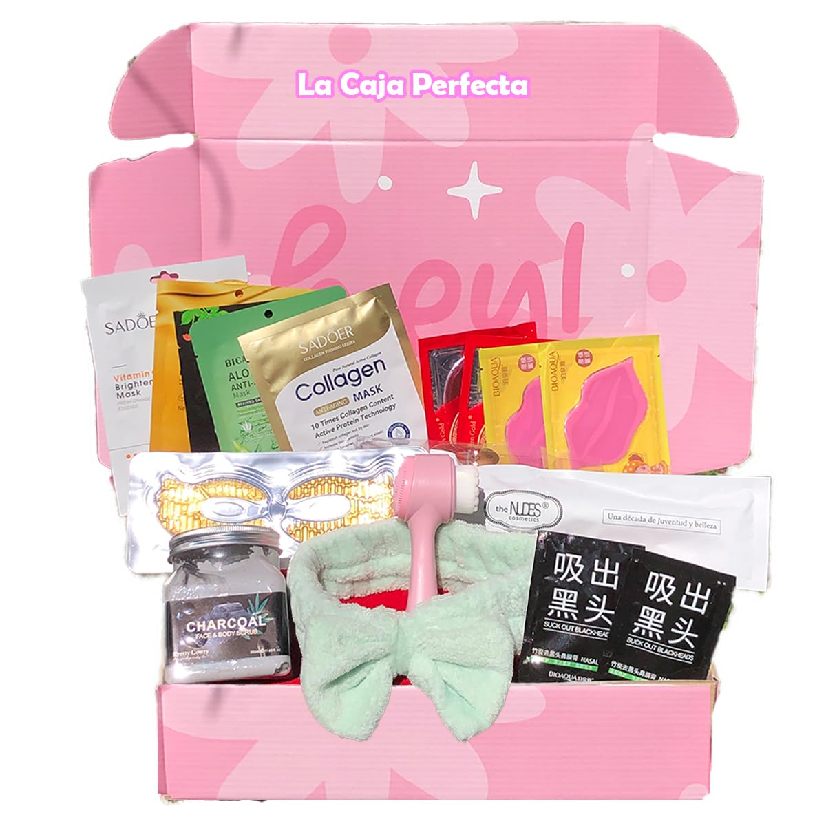 Kit de Cuidado Facial Completo: Descubre la Magia del Skincare con Nuestra Caja de Productos SKIN CARE para una Piel Radiante. Este KIT de SKIN CARE Incluye : (5) Mascarillas Faciales, (2)Mascarilla para puntos negros