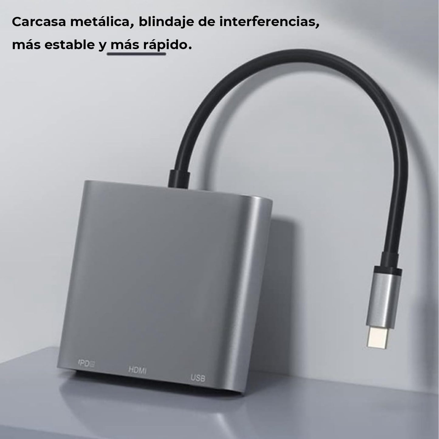 Adaptador USB C WULAR 4K Multipuerto HDMI para MacBook Pro/Air/iPad y más Dispositivos TipoC