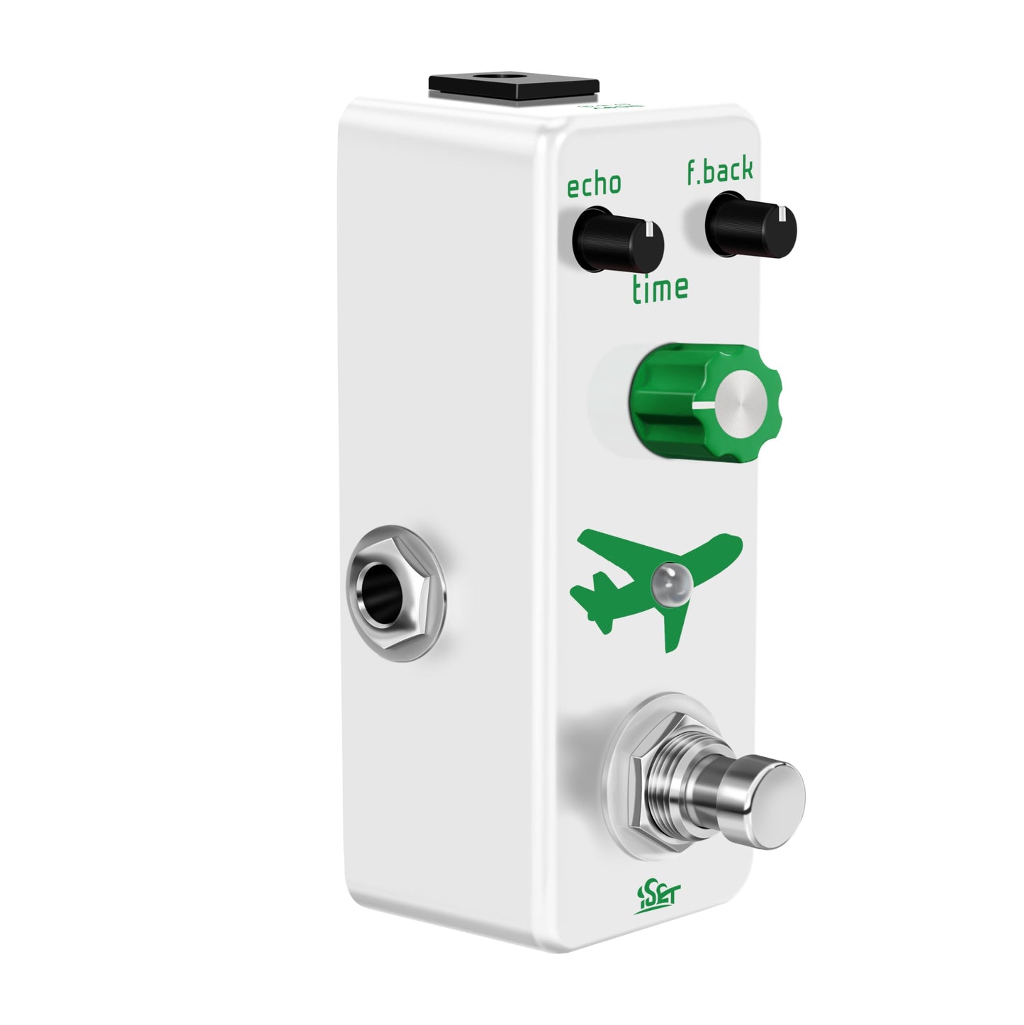 ISET Pedal de guitarra retardante analógico de vuelo puro para guitarra eléctrica, bajo True Bypass